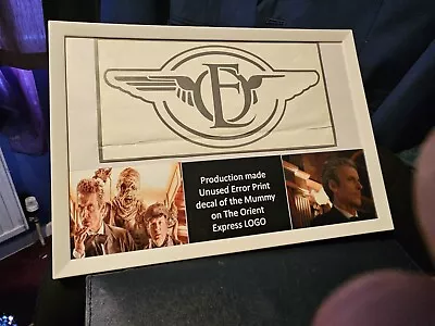 Buy Doctor Who Production Made Decal Genuine Prop, Mummy On The Orient Express.  • 20£