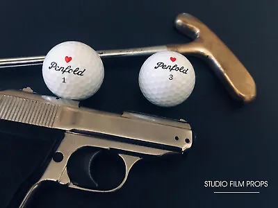 Buy James Bond 007 - Goldfinger Penfold Hearts Golf Balls X 2 • 10.99£