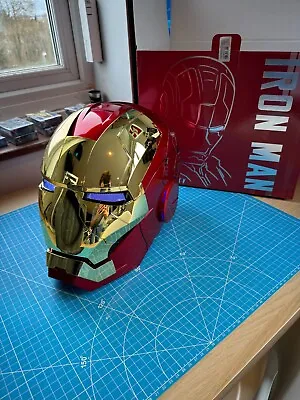 Buy Iron Man MK5 Helmet Mask SHINY GOLD - Voice Activated - 2024 Model - Brand New • 199.99£