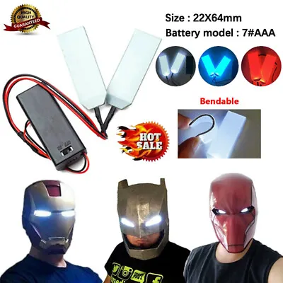 Buy Bendable LED Light Eyes Kits For DIY Iron Man Black Panther Helmet Cosplay Prop • 10.39£