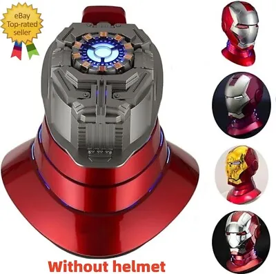 Buy 1:1 Iron Man MK5 Helmet Base Stand W/ LED 5.2 Bluetooth Speaker Breathing Light • 139.19£