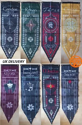 Buy Lord Of The Rings The Hobbit Banner Flag LOTR Rohan Comic Con Film Prop Party UK • 13.95£