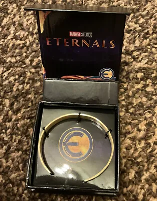 Buy Official Disney Marvel The Eternals Golden Bangle Bracelet Movie Film Prop Gift • 4.99£