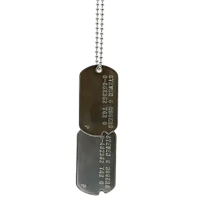 Buy Steven Rogers 'Captain America' Military Dog Tags - Costume Cosplay Prop Replica • 8.99£