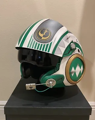Buy Star Wars Custom Green Power Ranger MMPR X-wing Pilot Costume Helmet Movie Prop • 2,078.99£
