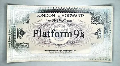 Buy Harry Potter Platform 9 3/4 London To Hogwarts Train Ticket Prop Replica • 2.45£