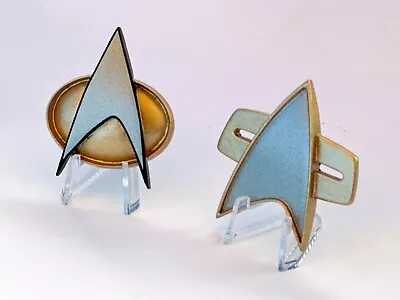 Buy Star Trek Prop Replica Communicator Combadge Set TNG DS9 Voyager First Contact • 71.94£