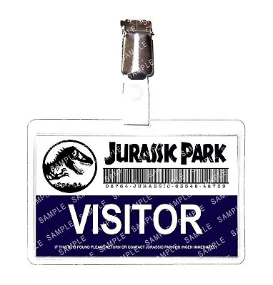 Buy Jurassic Park Visitor Cosplay Film Prop Fancy Dress Gift Comic Con Halloween • 6.99£