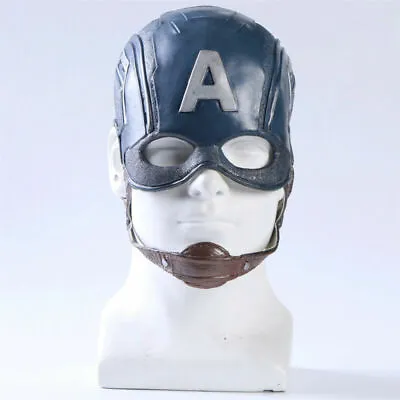 Buy Captain America Mask Cosplay Avengers Infinity War Steven Halloween Helmet Props • 23.39£