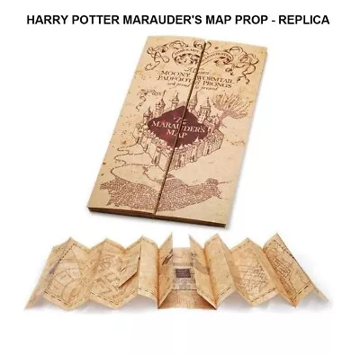 Buy Harry Potter Marauders Map Prop Replica. Size 77cm X 22cm Open Craft Paper UK • 4.59£