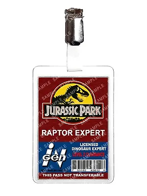Buy Jurassic Park Raptor Expert Cosplay Film Prop Fancy Dress Comic Con Halloween • 6.99£
