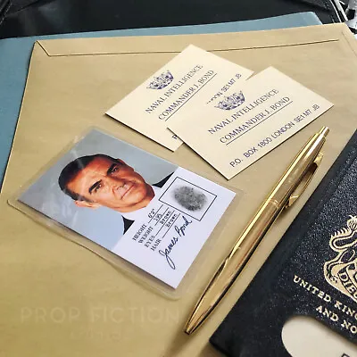 Buy James Bond 007 - Promo Prop Naval Intelligence ID And Business Cards Display Set • 14.75£
