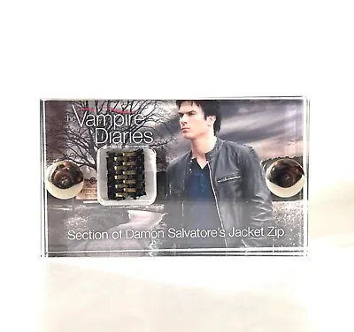 Buy The Vampire Diaries Screen Used Tv Prop Damon Salvatore Jacket Zip Piece & COA • 26.99£