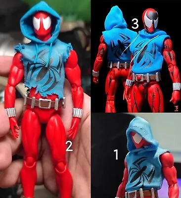 Buy Spider-Man 1/12 Doll Hoodie Vest Clothing For Action Statues Anime Cosplay Prop • 30£