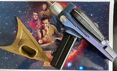 Buy 1:1 Scale - Star Trek Original Series Phaser Pistol - 3D Printed Cosplay Replica • 28£