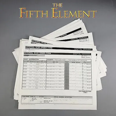 Buy The Fifth Element - Production Used Visual Effects Negative Scan Order Sheets • 74.65£