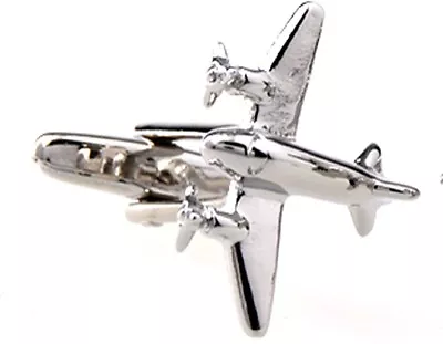 Buy Plane Cufflinks Commercial Prop Airplane Wedding Fancy Gift Box Free Ship USA • 16.98£
