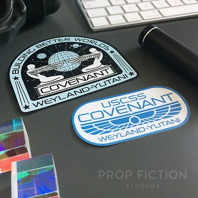 Buy Alien: Covenant - Pair Of Prop USCSS Covenant Case Stickers / Equipment Decals • 7.95£