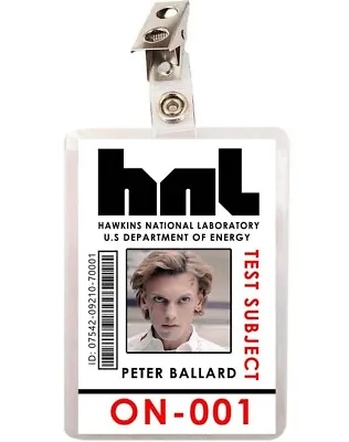 Buy Stranger Things Peter Ballard ID Badge Cosplay Costume Name Tag Prop • 8.50£