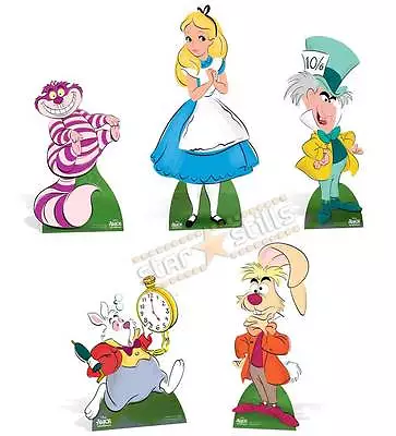 Buy COMPLETE SET Of Alice In Wonderland CARDBOARD CUTOUTS Mad Hatter Tea Party Props • 134.99£