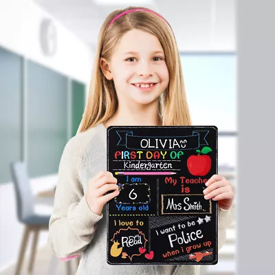 Buy Back To School Signs Chalkboard First Day Of Men And Women Child Props • 9.65£
