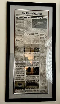 Buy Stranger Things Framed Hawkins Post Prop Newspaper RARE Nike Collection Promo • 472.50£