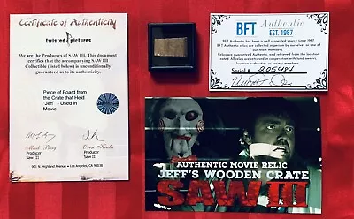 Buy Saw III Movie Authentic Prop Jeff’s Wooden Crate Relic Horror • 18.85£