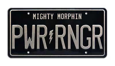 Buy Mighty Morphin’ Power Rangers | Metal Stamped Standard USA Size License Plate • 16.06£