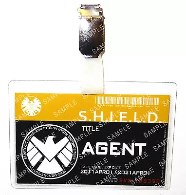 Buy Marvel Agents Of Shield Avengers Agent Cosplay Costume Prop Comic Con Halloween • 6.99£
