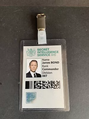 Buy James Bond Oo7 Laminated Security Intelligence Mi6 I.d.pass Prop Daniel Craig • 4.50£