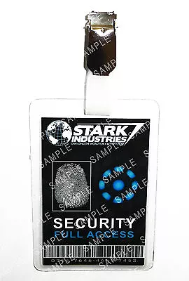 Buy Iron Man Stark Industries Security Cosplay Prop Costume Gift Comic Con Halloween • 6.99£