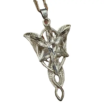 Buy Lord Of The Rings Arwen's Evenstar Necklace Prop Replica EX DISPLAY • 19.98£
