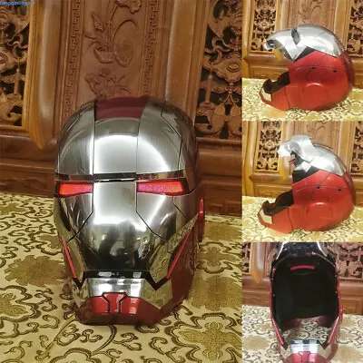 Buy In Stock: Iron Man MK5 Helmet 1/1 English Voice Remote Control Cosplay Prop Gift • 167£