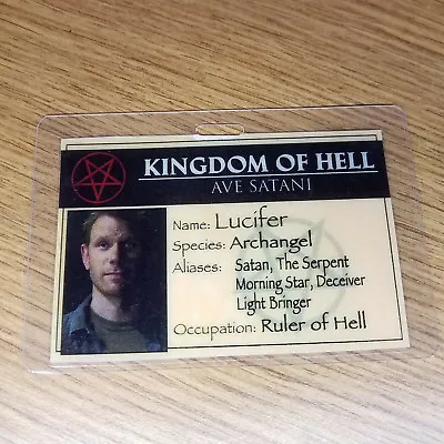 Buy Lucifer TV Show ID Badge-Lucifer Archangel Cosplay Costume Prop Style B • 7.67£