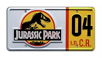 Buy Jurassic Park | Ford Explorer | #04 | Metal Stamped Replica Prop License Plate • 16.06£