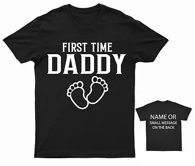 Buy First Time Daddy T-Shirt  Pregnancy Announcement Expecting Baby Bump • 12.95£