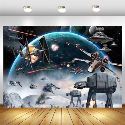 Buy 8 X 8ft Star Wars Photo Backdrop Outer Space Photography Boys Prop Vinyl RRP £40 • 27.99£