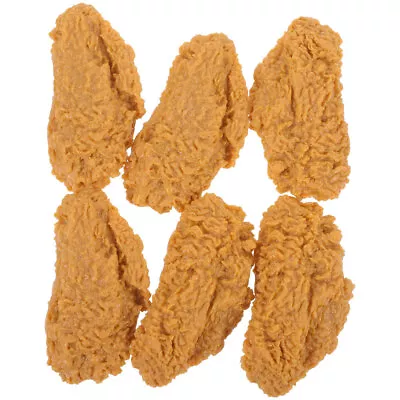Buy 6Pcs Fake Fried Chicken Model For Home Party Display & Photography Props • 13.55£