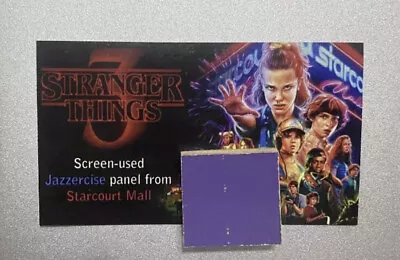 Buy Stranger Things Prop Starcourt Mall Jazzercise Wood Piece Screen Used Movie Prop • 7.56£