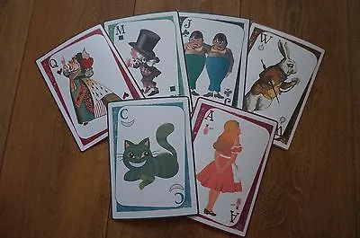 Buy 6 Alice In Wonderland Playing Card Posters, Props, Card In A4 Or A5 Size • 3.99£