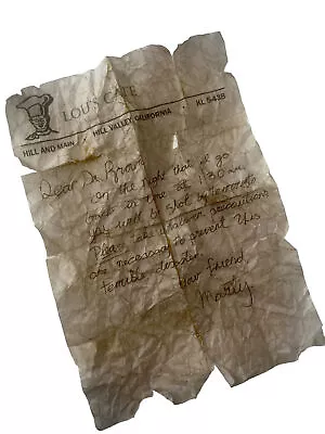 Buy ‘Back To The Future’ Movie Inspired Prop Replica. Marty’s Letter To Doc. • 10£