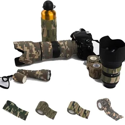 Buy Military Props Outdoor Tools Self-adhesive Camo Wrap Tapes Camouflage Bandage • 3.25£