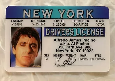 Buy Al Pacino Novelty Collectors Card Scarface Irishman Godfather New York NY • 8.48£