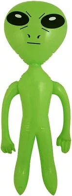 Buy 1 X Inflatable Blow Up Alien Green Space Man 64cm Party Prop • 3.70£