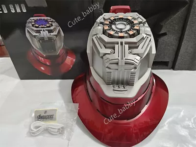 Buy 1:1 Iron Man MK5 Helmet LED Base Stand 5.2 Bluetooth Speaker Breathing Light New • 131.99£