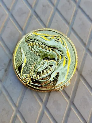 Buy T-rex Tyrannosaurus Power Coin Gold (Fits 1991-93 Morpher) Ranger Cosplay Prop • 20.79£