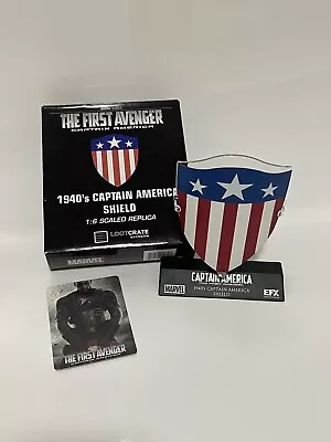 Buy First Avenger: 1940's Captain America Shield Replica-LootCrate Exclusive 1:6 • 8.99£