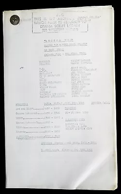 Buy Bbc Doctor Who -the Final Phase- 1965 Series Q Episode 4 Script By Glyn Jones • 400£
