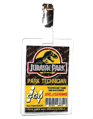 Buy Jurassic Park Park Technician Dinosaur Cosplay Prop Costume Comic Con Halloween • 6.99£