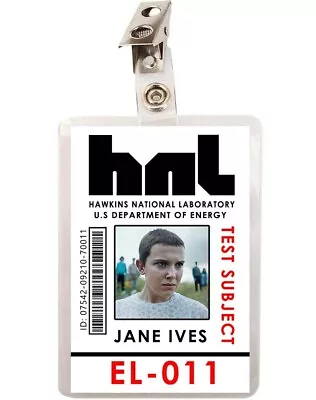 Buy Stranger Things Jane Ives Eleven 11 ID Badge Cosplay Costume Name Tag Prop • 8.50£